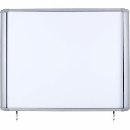 Bi-Silque Waterproof Outdoor Magnetic Lacquered Steel Dry Erase Enclosed Board, 30x26.5in BVCVT340609760